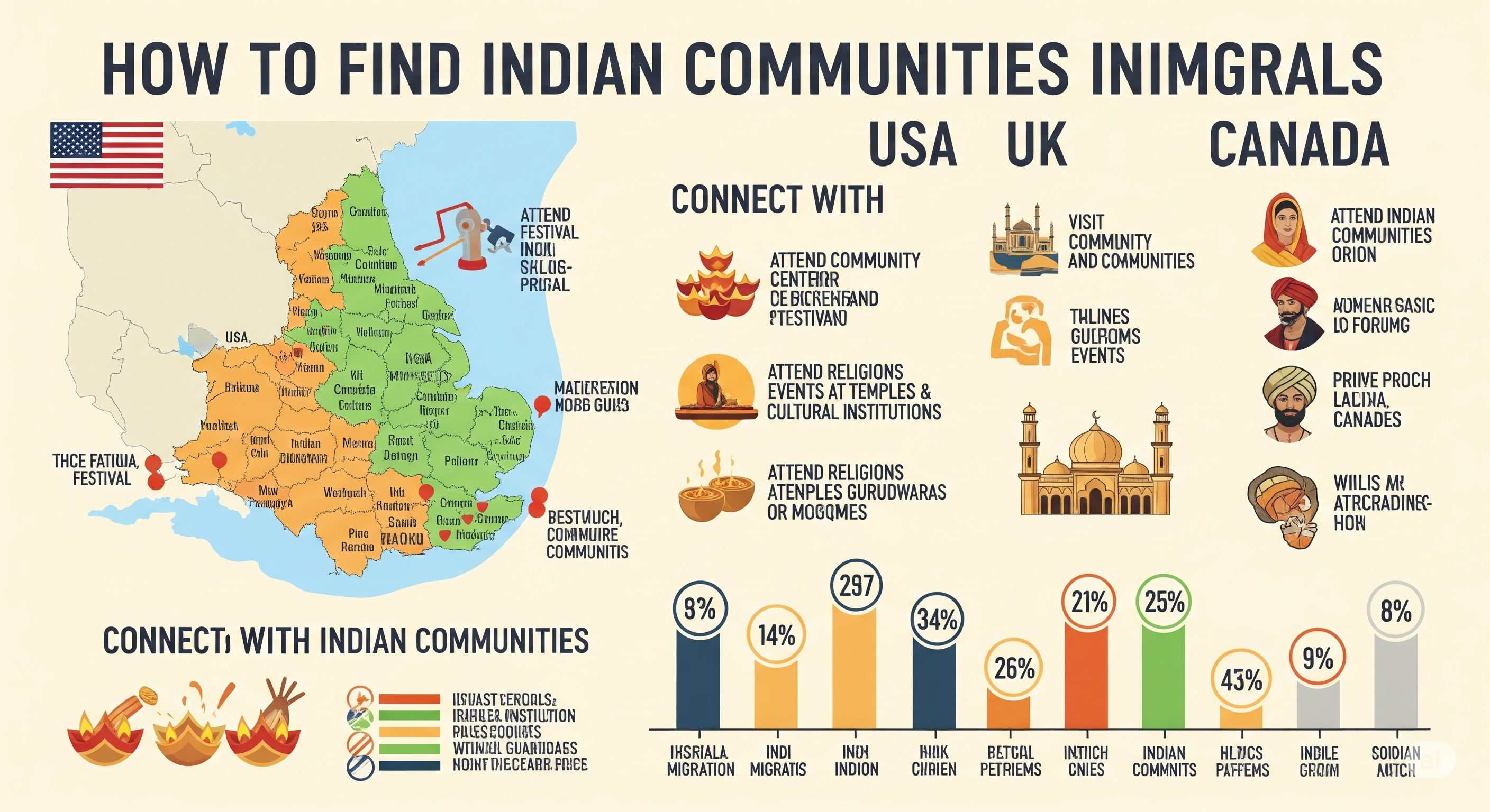  How to Find Indian Communities in USA, UK & Canada